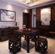 中式茶楼室内背景墙设计装修效果图集