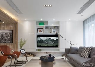 小户型家装组合电视柜电视背景墙设计效果图