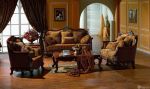 古典欧式客厅实木家具图片