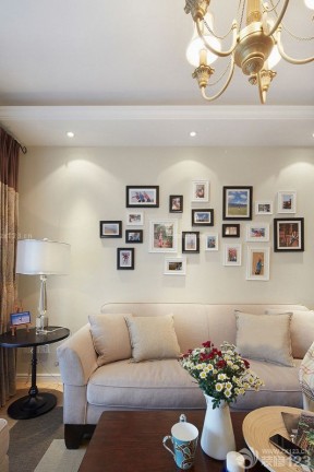 家装客厅设计diy照片墙效果图片