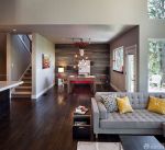120平米复式客厅现代风格装修效果图片