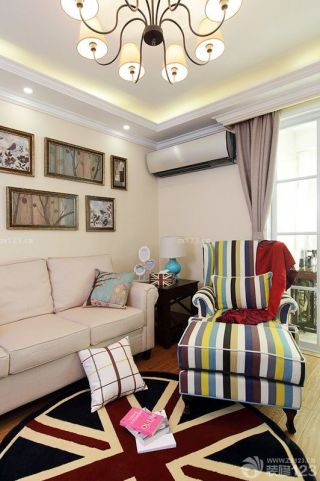 美式小户型组合沙发装修效果图片