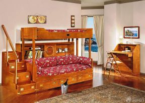 小卧室床设计 高低床图片