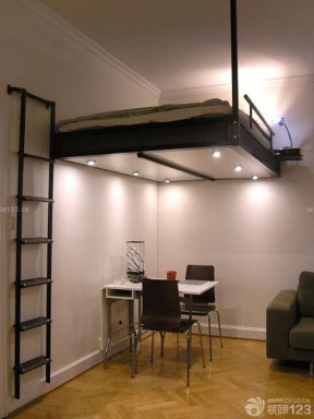小卧室床设计 小户型loft装修效果图