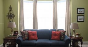 家庭飘窗 飘窗窗帘装修效果图片