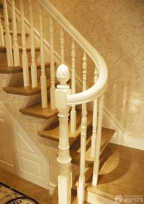 美式复式装修效果图 室内楼梯图片