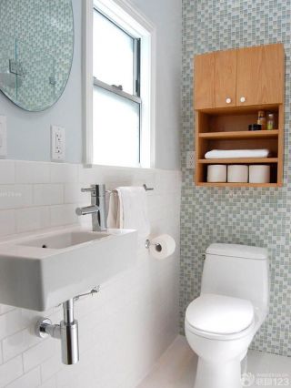 小面积卫生间浴室柜效果图