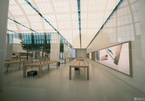 大型苹果店面室内装修效果图片 