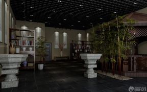 最新中式茶楼室内装饰设计效果图图片