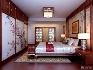 现代中式家具卧室装修图