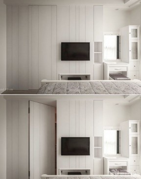 电视墙和卧室门一体图图片