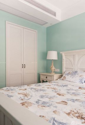 美式田园家居卧室墙壁颜色效果图