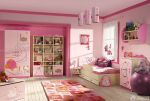 儿童房粉色卧室装修效果图大全