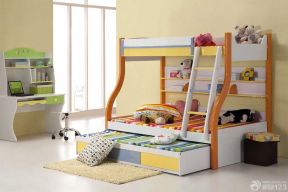儿童房卧室 高低床装修效果图片