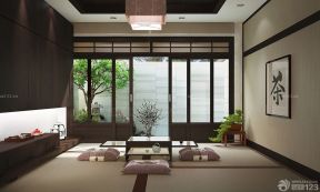 中式客厅设计 榻榻米客厅装修效果图