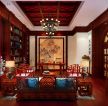 中式茶楼室内形象墙设计装修效果图图集