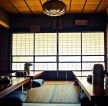 日式茶楼室内榻榻米装修效果图2023图片