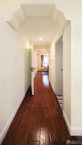 走廊装修实木地板贴图效果图片