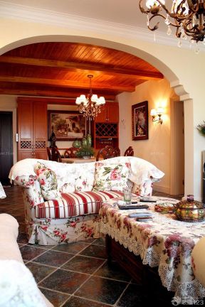 地中海风格装饰设计 客厅沙发图片