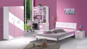 时尚粉色卧室套装家具图片