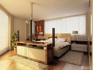 现代卧室家居百叶窗帘装饰装修设计效果图片