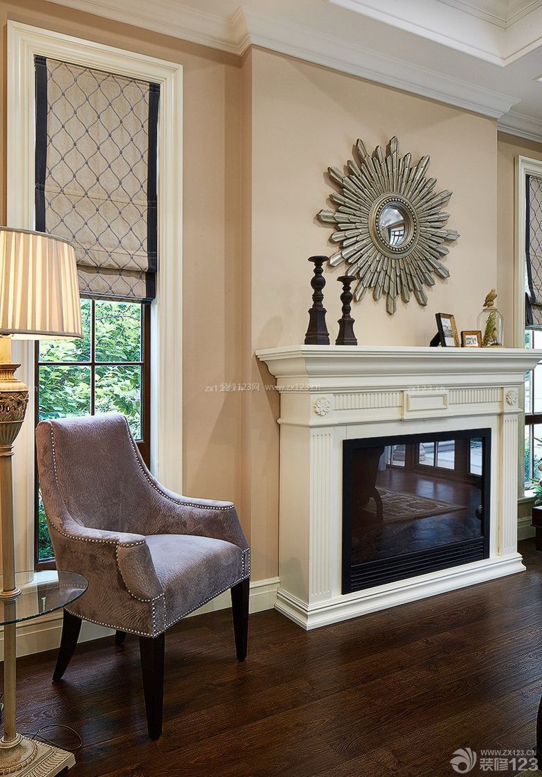 美式别墅室内墙面设计装修效果图片