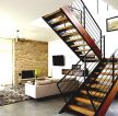 现代家装中式楼梯设计效果图