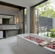 时尚现代风格家庭浴室装修效果图