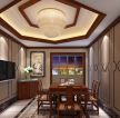 中式饭店包厢简约室内装修设计效果图片