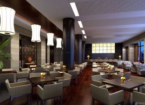 湘菜饭店装修效果图 大厅设计装修效果图片