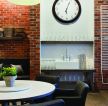 茶楼咖啡厅室内墙砖背景墙装修效果图片