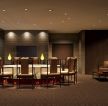 新中式饭店室内吸顶灯装修效果图片