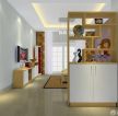 现代简约厨房和客厅隔断柜效果图片