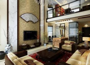 别墅客厅中式风格设计元素图片