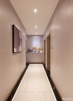 走廊米白色地砖装修效果图片欣赏