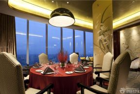 新中式饭店室内窗户装修效果图片