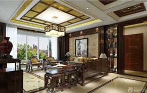 中式风格客厅灯 古典中式装修效果图