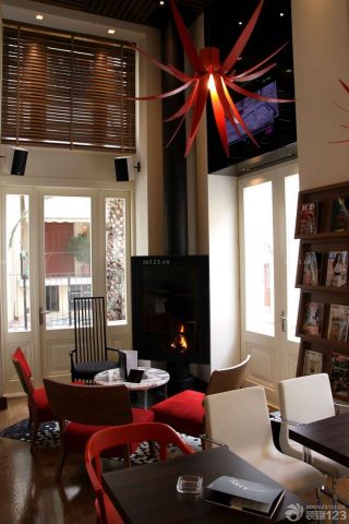 茶楼咖啡厅室内艺术灯具装修效果图片