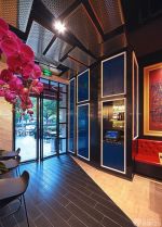 50平米小饭店玻璃门装修效果图片