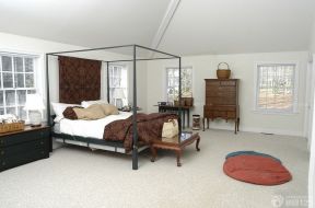 美式卧室风格 极简风格装修效果图