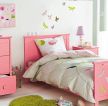 最新温馨粉色女生卧室墙面装饰装修效果图片