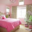 斜顶阁楼温馨粉色女生卧室装修设计
