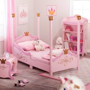 温馨粉色女生卧室 公主卧室设计