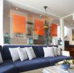 现代家装风格客厅沙发背景墙装饰效果图