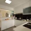 现代简约家居厨房白色橱柜装修效果图片