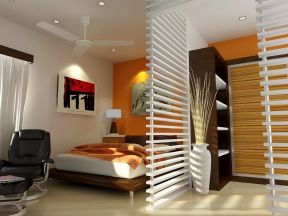 卧室与客厅镂空隔断设计