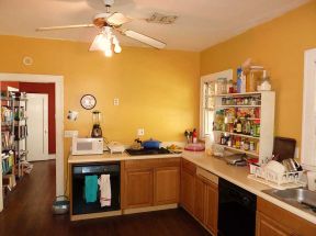 厨房家居 黄色墙面装修效果图片
