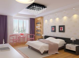 婚房卧室家具设计布置效果图片