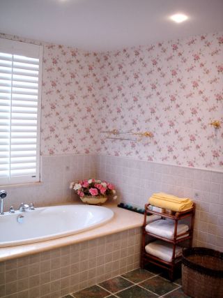 田园室内卫浴装饰设计效果图