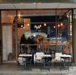 欧式咖啡店烤漆玻璃装修效果图片